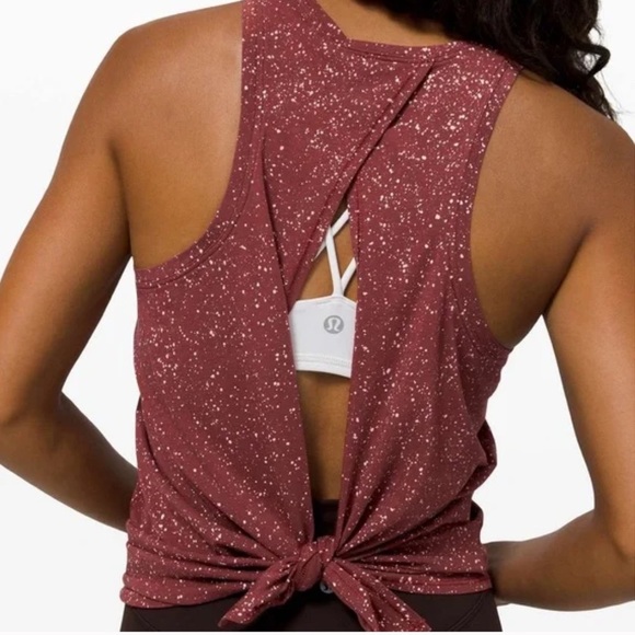 Lululemon All Tied Up Tank Savannah Splatter Dye - Picture 2 of 11